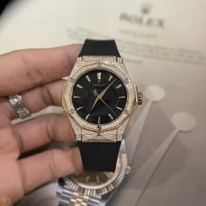 Đồng Hồ hublot Like Auth 1:1 classic fusion orlinski king gold pavé