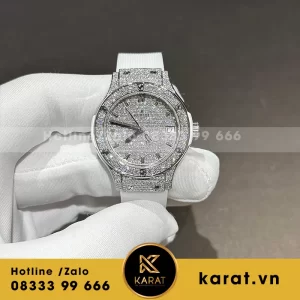 Đồng hồ hublot nữ 33mm độ kim cương moissanitte