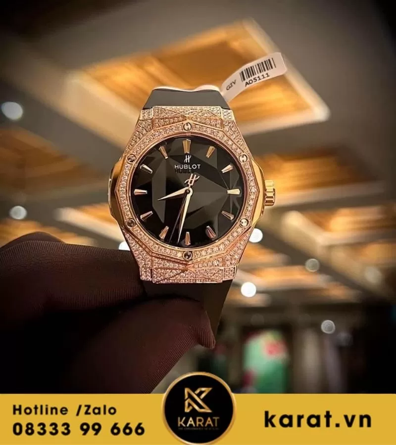 Đồng hồ Hublot orlinski độ kim cương moissanite