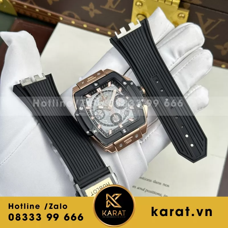 Đồng Hồ Hublot Spirit Of Big Bang King Gold Replica 1 1 Mặt Xám Nhà Máy BBF 42mm
