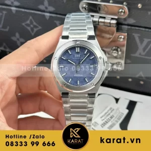 Đồng hồ IWC Ingenieur IW328907 Rep 11 mặt xanh blue dây kim loại xưởng V7 40mm