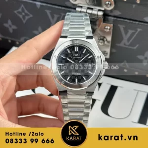 Đồng hồ IWC Ingenieur IW328907 Rep 11 mặt xanh đen dây kim loại xưởng V7 40mm