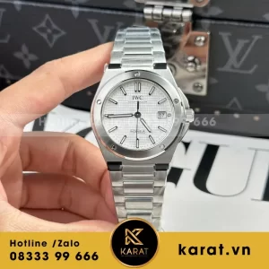 Đồng hồ IWC Ingenieur IW328907 Rep 11 mặt xanh white dây kim loại xưởng V7 40mm