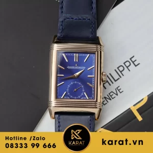 Đồng hồ  Jaeger LeCoultre Master Reverso  2 mặt  vàng hồng  fake