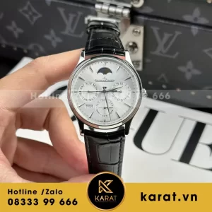 Đồng Hồ Jaeger LeCoultre Replica 11 Master Ultrathin Perpetual Calendar Mặt Bạc Nhà Máy VR 39mm