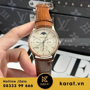 Đồng Hồ Jaeger LeCoultre Replica 11 Master Ultrathin Perpetual Calendar Mặt Vàng Nhà Máy VR 39mm
