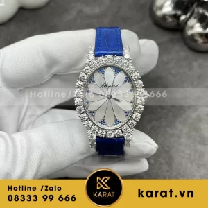 Đồng hồ nữ Chopard chế tác vàng khối kim cương thiên nhiên size 29mm quazt