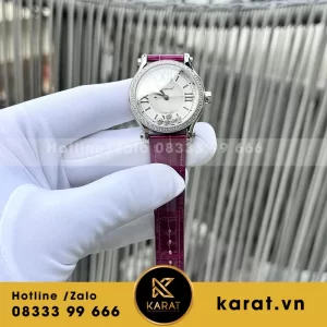 Đồng hồ nữ chopard Happy Sport Round fake