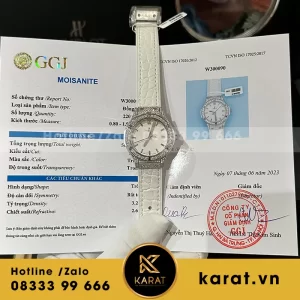 Đồng hồ nữ hublot độ kim moissanite 33mm