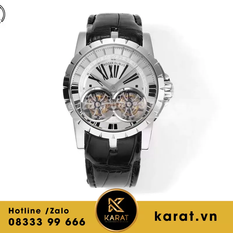Đồng hồ Roger dubuis excalibur double tourbillon replica