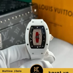 Đồng hồ nữ Richard mille RM 07-01 ceramic trắng demi vàng hồng