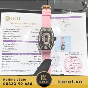 Đồng Hồ nữ richard mille RM 07-01 chế tác vàng khối kim cương thiên nhiên
