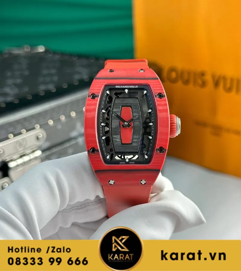 Đồng hồ nữ Richard mille RM 07-01 red carbon replcia