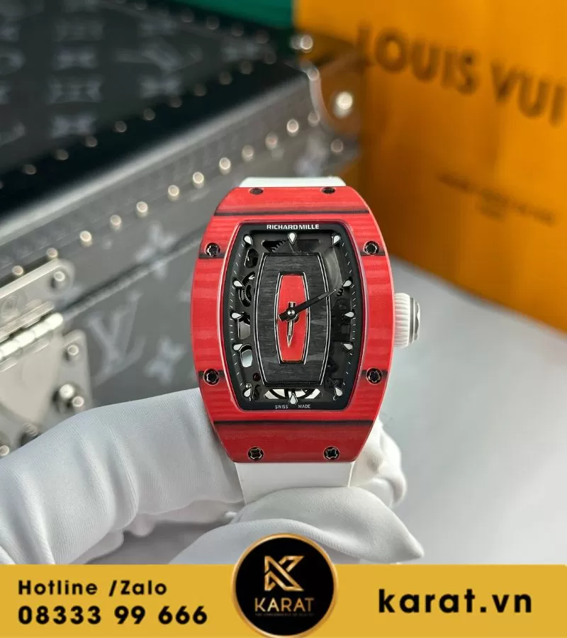 Đồng hồ nữ Richard mille RM 07-01 red carbon replica 1:1