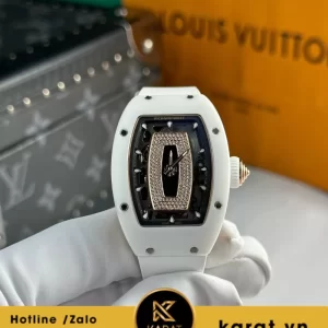 Đồng hồ nữ Richard mille RM 07-01 white ceramic demi rose gold