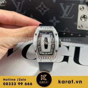 Đồng Hồ Nữ Richard Mille RM07-01 Chế Tác Vỏ Carbon Màu Bạc