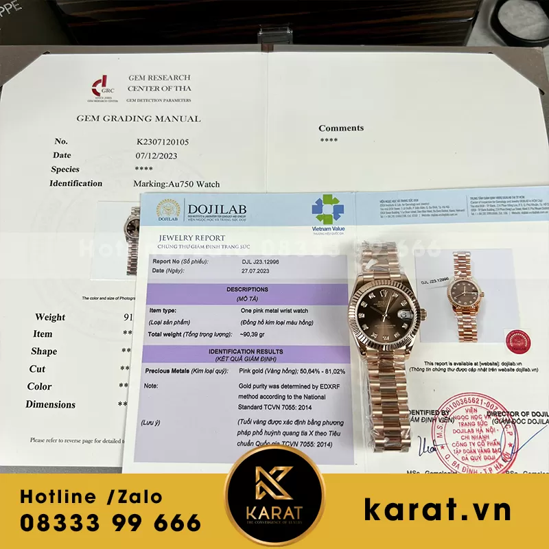 Đồng hồ nữ rolex datejust 31 bọc vàng hồng