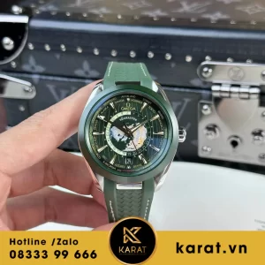 Đồng hồ Omega Aqua Terra Worldtimer green fake 1:1