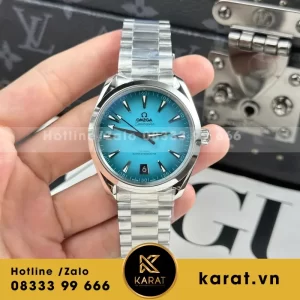 Đồng Hồ Omega Seamaster Co-Axial Replica 11 Mặt Xanh Blue Nhà Máy VS 41mm