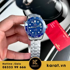 Đồng hồ  Omega Seamaster Diver 300M blue dial rep 1:1