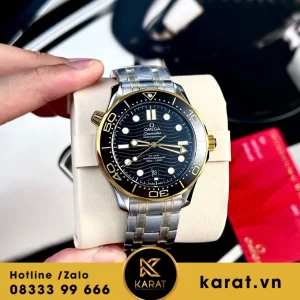 Đồng hồ  Omega Seamaster Diver 300M demi yellow gold fake