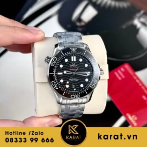 Đồng hồ  Omega Seamaster Diver 300M mặt đen siêu cấp
