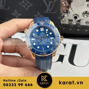 Đồng Hồ Omega Seamaster Diver 300M Replica 1:1 Mặt Số Xanh Dương VSF 42mm