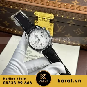 Đồng hồ Omega Speedmaster Apollo 13 Silver Snoopy— size 42mm, chạy full chức năng chronograph — OM Factory