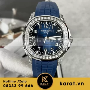 Đồng hồ patek philippe aquanaut 5167 đá cz baguette