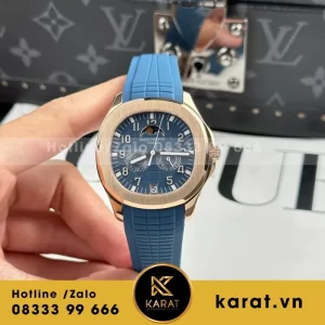 Đồng Hồ Patek Philippe Aquanaut 5261R Màu Xanh Dương Replica Cao Cấp Nhất 40mm