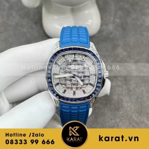 Đồng Hồ Patek Philippe Aquanaut Luce 5268/461G Chế Tác Vàng Trắng 18k Kim Cương Thiên Nhiên 38.8 mm