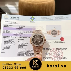 Đồng hồ patek philippe bọc vàng độ moissanite baguette