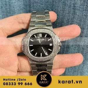 Đồng hồ Patek Philippe Nautilus 5711/1500A Chế Tác Hoa Văn Đính Kim Cương