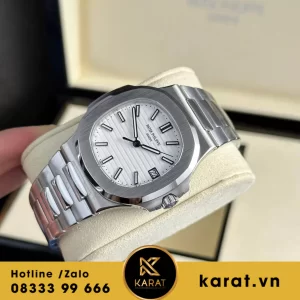 Đồng hồ  Patek Philippe Nautilus 5711 mặt trắng dây thép rep 1:1