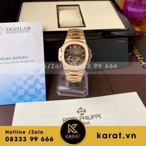 Đồng hồ patek philippe nautilus 5712r/1r -001 chế tác vàng đúc 18k