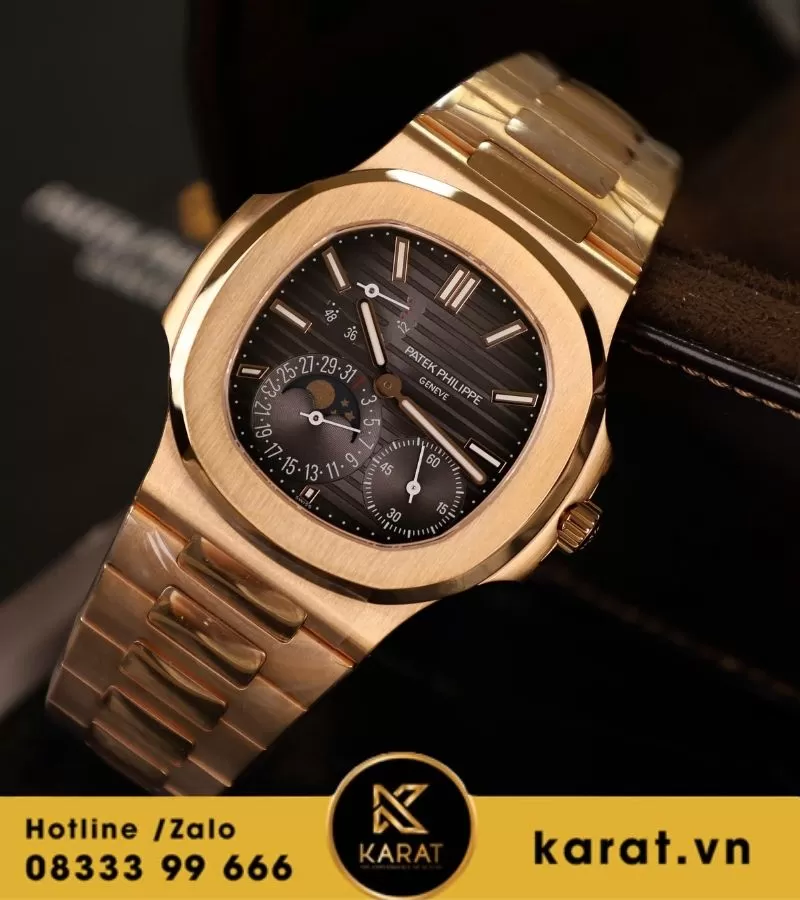 Đồng hồ Patek Philippe nautilus 5712r PPF Factory bọc vàng 18K replica