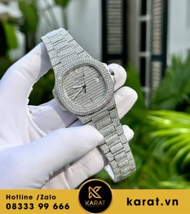 Đồng hồ Patek Philippe nautilus 5719 custom full diamond