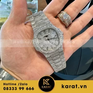 Đồng hồ patek philippe nautilus 5719 full đá cz