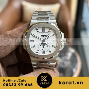 Đồng hồ patek philippe nautilus 5726 mặt trắng replica