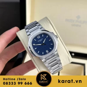 Đồng hồ  patek philippe Nautilus 7118 blue dial fake 11
