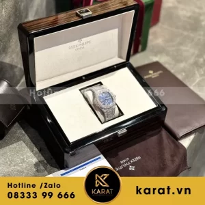 Đồng Hồ Patek Philippe Rep 1:1 Nautilus 5980 Full Kim Cương Moissanite + Bọc vàng 18k
