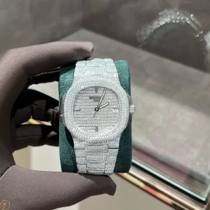 Đồng Hồ Patek Siêu Cấp 1:1 Philippe Nautilus 5719/10G-010 Full Đá Swa