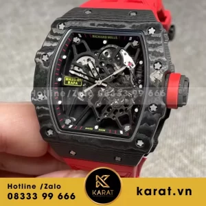 Đồng Hồ Richard mille 35-01 Chế tác vỏ Carbon Nhà Máy BBR 2024 45mm