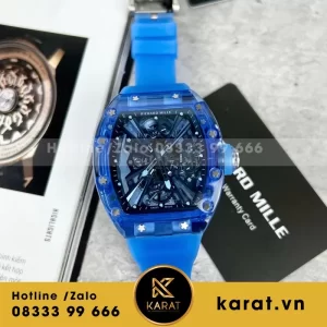 Đồng Hồ Richard Mille Nam Rep 11 RM12-01 Tourbillon Màu Xanh 40mm