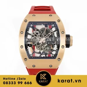 Đồng hồ Richard Mille RM 035 Americas Dây Đỏ máy Thụy sỹ Replica 1:1 40x48mm