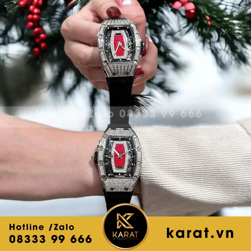 Đồng hồ richard mille RM 07 độ kim cương thiên nhiên