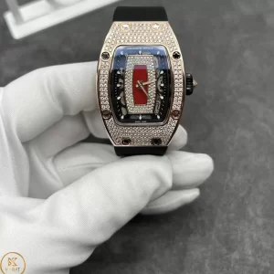 Đồng Hồ Richard Mille RM07-01 Chế Tác Vàng Hồng, Full Diamond