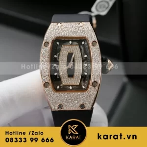 Đồng Hồ Richard Mille RM07-01 Replica 11 Nữ Đính Đá Dây Cao Su Xưởng ZF 36mm