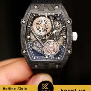 Đồng hồ Richard Mille  RM27-05 tourbillon Rafael Nadal độ dày 8,5mm vỏ carbon nhẹ 38g