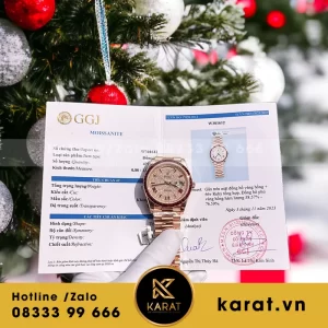 Đồng hồ rolex bọc vàng độ kim cương moissanite